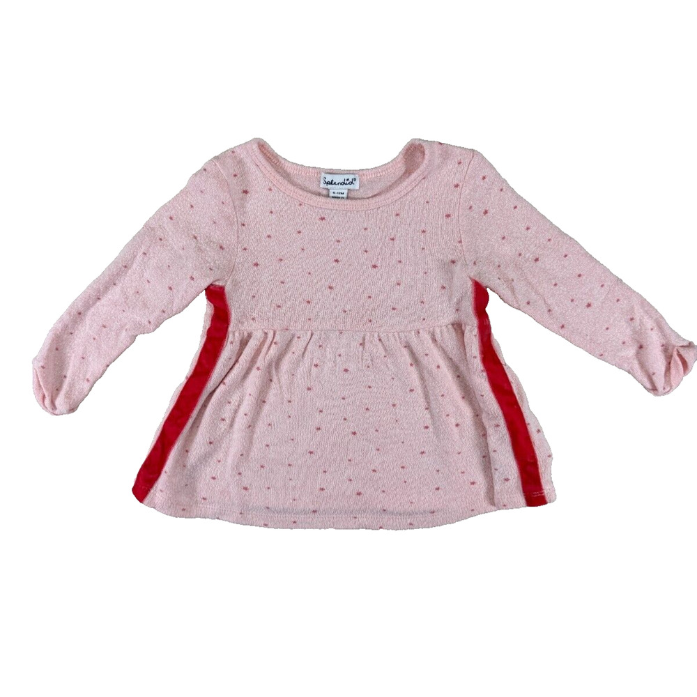 Pink Dot Splendid Baby Dress Size 6-12M Cotton Blend
